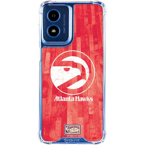 NBA Atlanta Hawks Hardwood Classics Moto G 5G (2024) Clear Case